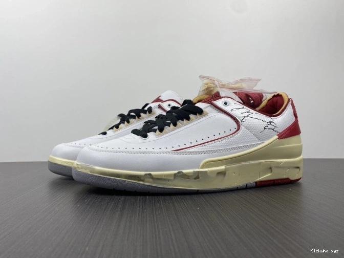 DJ4375-106 Jordan White Low Retro SP Red 2 Off-White 0808